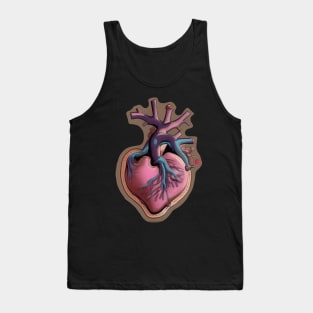 Abstract heart drawing Tank Top